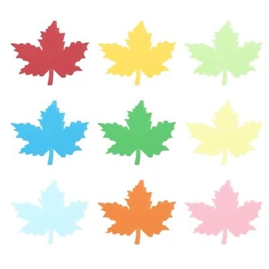 54PCS Maple Leaf Cutouts Multicolored Bulletin Board Paper DIY Craft Decoration - Picture 1 of 6