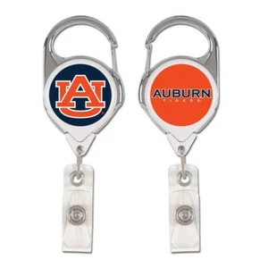 AUBURN TIGERS PREMIUM METAL RETRACTABLE ID BADGE HOLDER KEY CHAIN NEW WINCRAFT - Picture 1 of 1