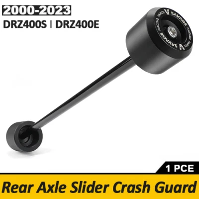Protector de choque deslizante del eje de la rueda trasera para Suzuki DRZ 400S 400E 2000-2023 Foto 1 de 4