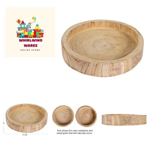 Paulownia Wood Hand Carved Tray - Picture 1 of 10