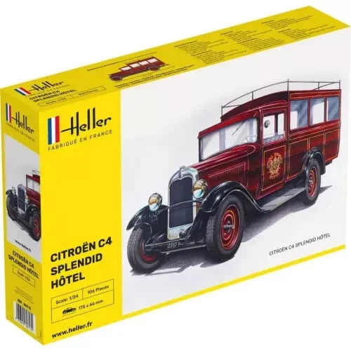HELLER 1:24 KIT AUTO CITROEN C4 SPLENDID HOTEL 175x66 mm  PEZZI 106   ART  80713 - Immagine 1 di 1