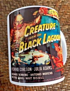 Taza de café retro "CRIATURA DE LA LAGUNA NEGRA" AÑOS 50 MONSTRUO DE TERROR publicación gratuita - Imagen 1 de 2