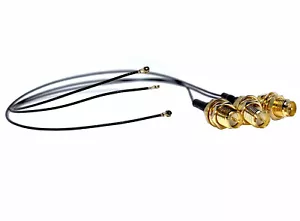 3xPigtail coaxial cable adapter RP-SMA to I.PX4 (5cm~30cm) e.g. WiFi/BT/Zigbee - Bild 1 von 5