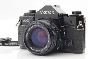 [Fast neuwertig] Canon A-1 analoge Spiegelreflexkamera NFD neues FD 50 mm f/1,4 Objektiv aus Japan - Bild 1 von 13