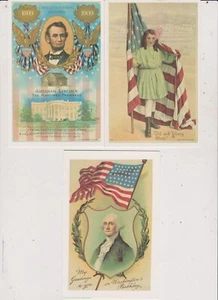 5 PATRIOTIC POST CARDS UNUSED FREE SHIPPING IN U S - Picture 1 of 2