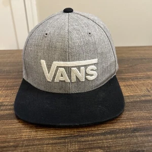 Vans "Drop V II" Snapback Hat (Gray/Black/white)6-Panel Skate Cap - Picture 1 of 7