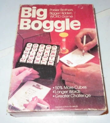 Original BIG BOGGLE Hidden Word Game Parker Brothers 1979 No Pad or Instructions - Image 1 of 4