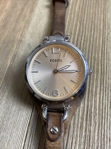 Fossil ES-2830 Leather Watch - Picture 1 of 8