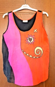 ♥️🔆♥️Edles Seiden Top von Betty Barclay Gr. 38 ♥️🔆♥️hinten tiefschwarz Tunika - Bild 1 von 7