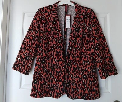 Blazer para mujer By Love Scarlett Bold Animal Print XL nuevo con etiquetas Foto 1 de 4