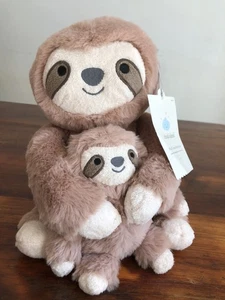 Target Cloud Island Sloth Holding Baby Plush 15" Rattle Stuffed Animal Lovey - Picture 1 of 6