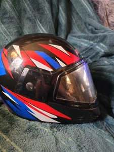 Vintage Yamaha Sno Force Snowmobile Helmet Medium 90s Full Face - Picture 1 of 10