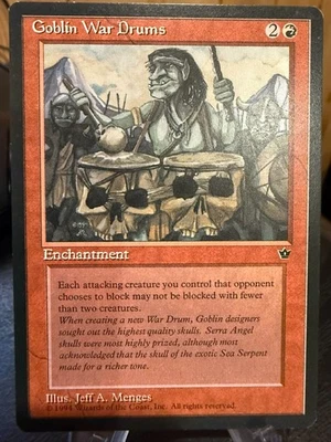 MTG Magic the Gathering Fallen Empires Goblin War Drums - Image 1 of 2