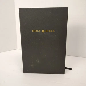 NKJV großer Druck persönliche Größe Referenz Bibel schwarz Leder 2013 Holman - Bild 1 von 13