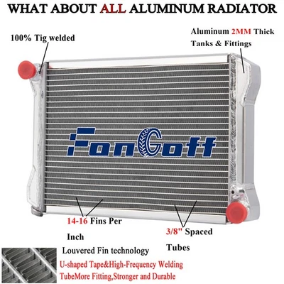 3 Row Aluminum Radiator For 1967-74 1968 1970 MG Midget 1275CC 4 CYL Gas 1.3L. Foto 1 de 4