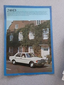 1976 Mercedes 300 D Sales Brochure - Picture 1 of 1