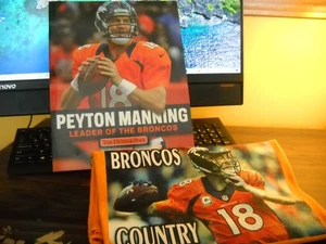 PEYTON MANNING LEADER OF THE BRONCOS MAGAZINE & T-SHIRT SIZE XL - Picture 1 of 7