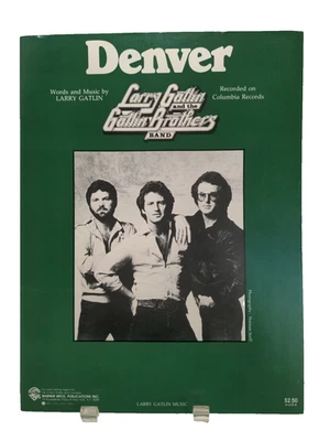 Partituras Denver Gatlin Brothers nuevas stock antiguo piano voz guitarra country F5B Foto 1 de 2