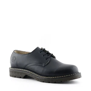 Grinders Herren Percival Schwarz Leder Runde Spitze 3 Ösen Oxford Elegant Schuhe - Bild 1 von 6