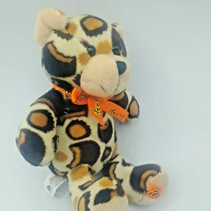 Galerie Plush Reese's Teddy Bear Stuffed Animal Tan Brown Orange Bow 5" - Picture 1 of 8