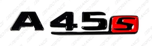New Gloss Black Emblem Trunk Logo Letters for Mercedes-Benz A45S AMG W176 W177 - Picture 1 of 4