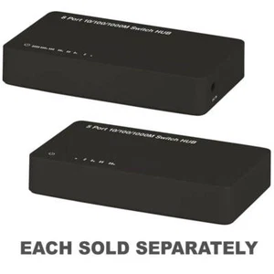 10/100/1000Mbps Gigabit Ethernet Switch Hub with Power Supply Unit 5 & 8 Ports - Picture 1 of 5