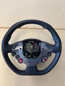 Volante in pelle ORIGINALE Ferrari F12 458 FF nero/black Steering Wheel OEM - Foto 1 di 6