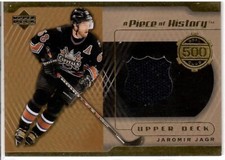2003-04 Upper Deck A Piece of History 500 Goal Club Jersey Jaromir Jagr Capitals