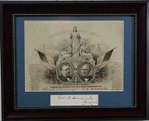 1885 Grover Cleveland Inaugural Ball Invitation Card SIGNED - Picture 1 of 3
