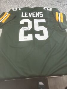 Dorsey Levens Signed Packers #25 XL Jersey Beckett COA