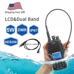 TYT MD-UV390PLUS 5W AES256 Encryption DMR Digital Radio IP67 Radios + USB Cable - Picture 1 of 12