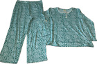 Blair Pajama Set Womens Size L Green
