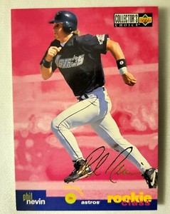 1995 Collector's Choice GOLD Signature Baseball ROOKIE Card Astros #9 Phil Nevin