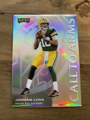 2020 Panini Prizm PACKERS Jordan Love Call To Arms Rookie RC Silver Prizm SP - Image 1 of 2