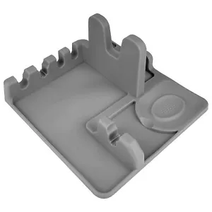 Silicone Cutlery Rack With Drip Pad Stove Surface Spoon Holder Pot Lid Rack Sili - Picture 1 of 8