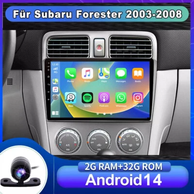 Car Play Autoradio Für Subaru Forester 2003-2008 Android 14.0 Navigation GPS DSP - Bild 1 von 4