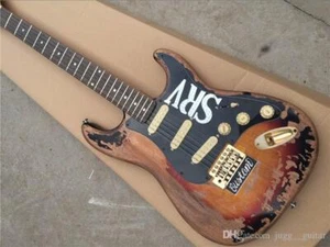 Guitarra Eléctrica Marrón Vintage Hecha a Mano Número Uno Puente Trémolo Alta Calidad - Imagen 1 de 5