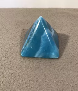 Pyramid Shape Ocean Picture Stone Lapidary Stone - Picture 1 of 9