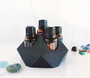 Essential Oil bottle holder Storage Stand Display in Black, doTERRA Young Living - Picture 1 of 10