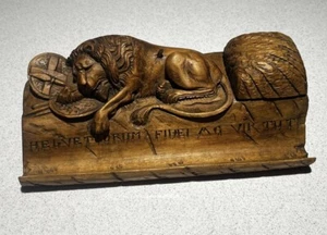 Antikes handgefertigtes Tintenfass-Set aus Holz, Schweiz - Bild 1 von 11