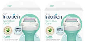 Schick Intuition Sensitive Care mit Bio Aloe Rasierklingen, 12 Kartuschen - Bild 1 von 1