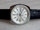 Vintage LUXOR day/date Quartz ESA 9362 Men's Wrist Watch All Steel Case Swiss