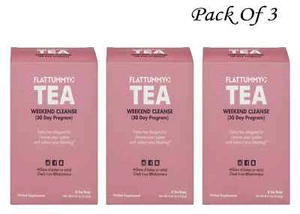 Flattummy Weekend Cleanse Detox Tea 8 Tea Bags Each (Pack Of 3) - Picture 1 of 2