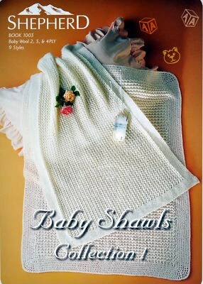 Shepherd Baby Shawls Collection 1 in 2, 3 & 4 ply baby wool - Image 1 of 3
