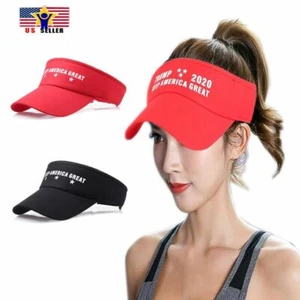 Keep America Great Visor Hat Donald Trump 2020 Again Campaign Adjustable Cap USA - Picture 1 of 16