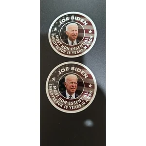2 sticker pack Most Non-Essential Employee Anti Joe Biden Sticker Decal Trump - Picture 1 of 3