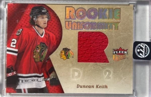 2006 Fleer Duncan Keith Rookie Uniformity JERSEY - Picture 1 of 2