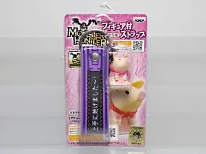Poogie Costume (Pretty in Pink) Monster Hunter Figure Strap Banpresto Prize 0.9" - Picture 1 of 2