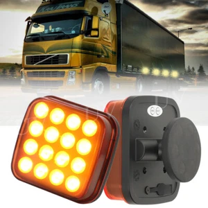 2 luces de advertencia LED magnéticas inalámbricas para remolque USB a batería - Imagen 1 de 9