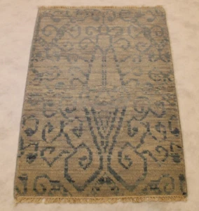 2'0" x 3'0" ft. Kashmir Ocean Breeze Oriental Hand Knotted Area Rug - Picture 1 of 8